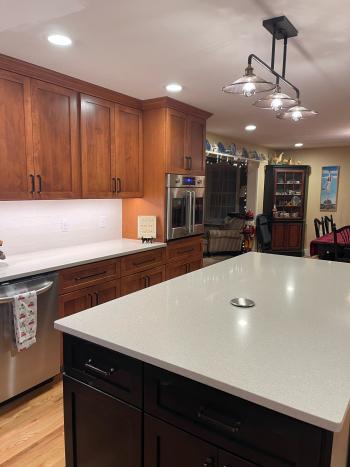 Kitchen island.